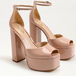 NWOT PLATFORM PEEP TOE SANDALS (Sam Edelman Kori)